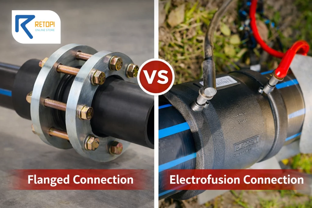 اتصال الکتروفیوژن و فلنجدار