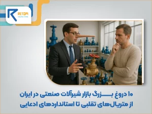 ۱۰ دروغ بزرگ بازار شیرآلات صنعتی در ایران