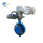 شیر پروانه ای ویفری چدنی با عملگر برقی AUMA NORM میراب