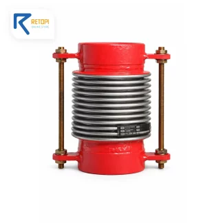 لرزه گیر آکاردئونی دوجداره سردنده استیل مهاردار ارتعاشات صنعتی