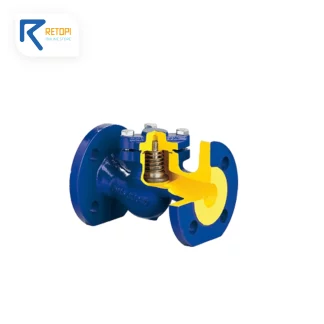 شیر یکطرفه سوپاپی فلنجدار چدنی زتکاما